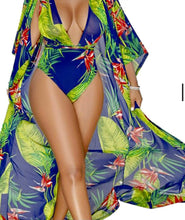 Load image into Gallery viewer, Body by Vanity Sexy  Island Style One Piece Bathing Suit And Cover Up.
