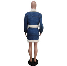 Load image into Gallery viewer, Denim &amp; Faux Fur 2 Piece Outfit
